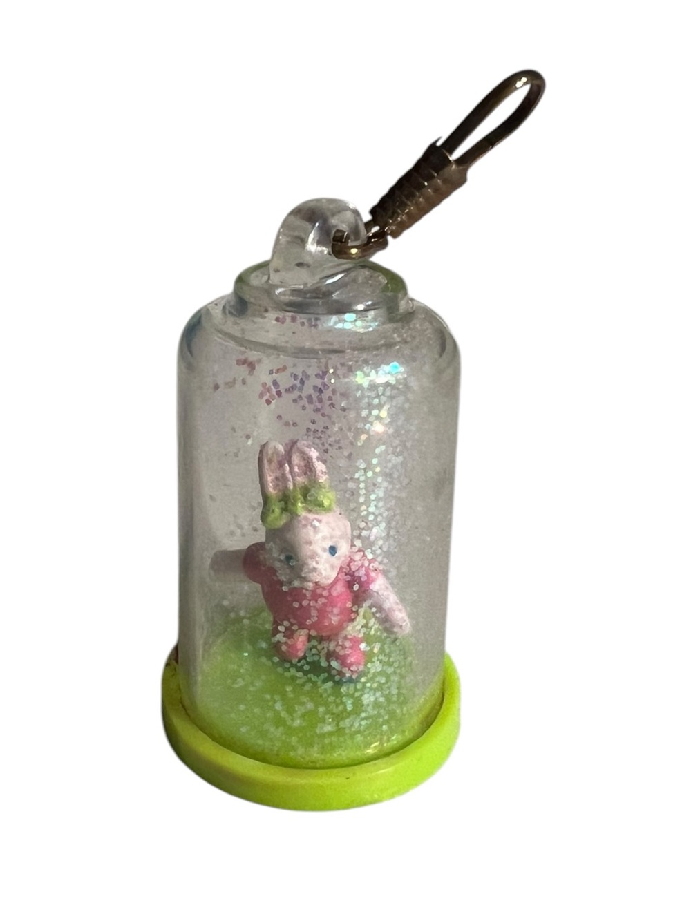 Vintage Avon 1991 Zip, Zip and Away‎ Zipper Pull B.J. Bunny Clear Roller Blading